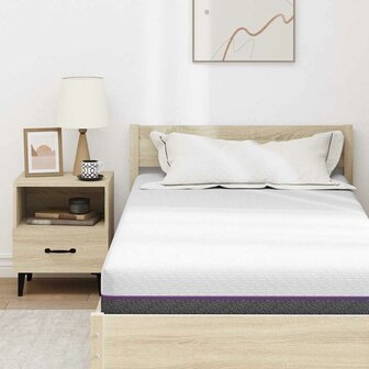 Matras Wit en Grijs 120 x 200 cm Jacquard stof 7