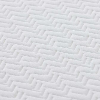 Matras Wit en Grijs 120 x 200 cm Jacquard stof 9