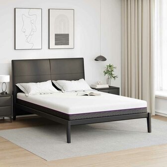 Matras Wit en Grijs 140 x 190 cm Jacquard stof 1