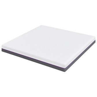 Matras Wit en Grijs 200 x 200 cm Jacquard stof 5