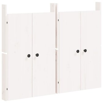 Kastdeurtjes voor buitenkeuken MEPPEL  2 st 50x9x82 cm grenenhout wit 2