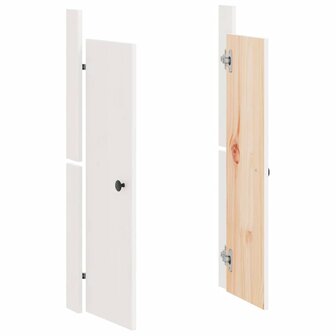 Kastdeurtjes voor buitenkeuken MEPPEL  2 st 50x9x82 cm grenenhout wit 3
