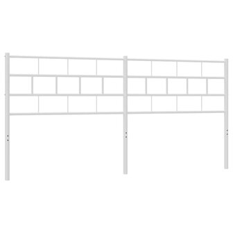 Vervangend hoofdbord 180 cm metaal wit 2