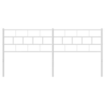 Vervangend hoofdbord 180 cm metaal wit 4