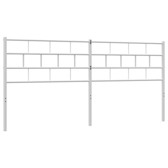 Vervangend hoofdbord 180 cm metaal wit 6