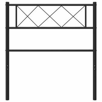 Vervangend hoofdbord 90 cm metaal zwart 3