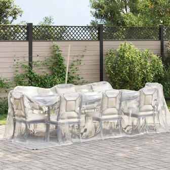 Doorzichtig zeildoek met zeilringen 2x5 m polyethyleen 2