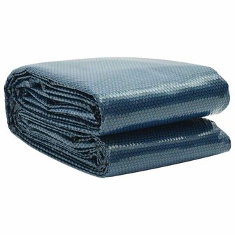 Zwembadfolie solar drijvend 400x200 cm PE zwart en blauw 1