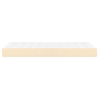 Pocketveringmatras medium 80x200x20 cm stof cr&egrave;mekleurig 4