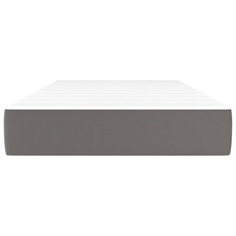 Pocketveringmatras medium 80x200x20 cm kunstleer grijs 3