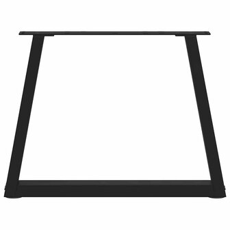 Salontafelpoten 2 st V-vormig 70x(42-43,3) cm staal zwart 5