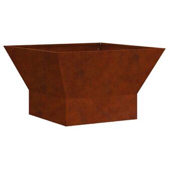 Vuurkorf Bruin 60 x 60 x 35 cm Cortenstaal 2