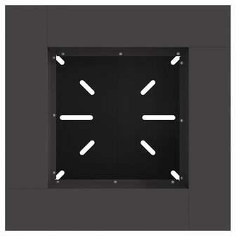 Vuurkorf Zwart 60 x 60 x 50 cm Staal 6