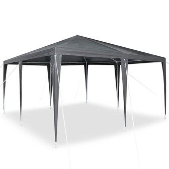 Partytent Antraciet 400 x 400 x 266 cm Polyethyleen en Staal 3