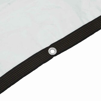 Doorzichtig zeildoek met zeilringen 1x6 m polyethyleen 7