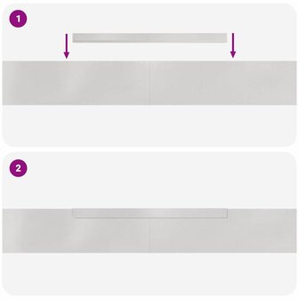 Tuinrand Zilver 450 x 0.05 x 15 cm Roestvrij staal 9