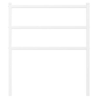 Vervangend hoofdbord 75 cm metaal wit 3