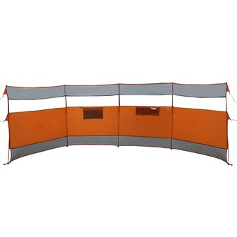 Windscherm camping waterdicht 510x153 cm grijs en oranje 6
