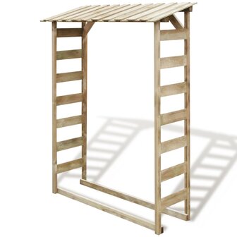 Haardhoutopslag 150x44x176 cm ge&iuml;mpregneerd grenenhout 1
