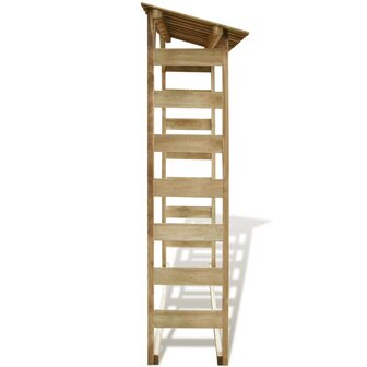 Haardhoutopslag 150x44x176 cm ge&iuml;mpregneerd grenenhout 3