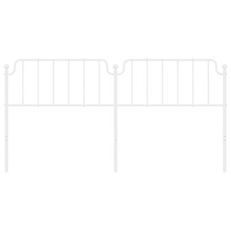 Vervangend hoofdbord 193 cm metaal wit 4