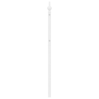 Vervangend hoofdbord 193 cm metaal wit 5