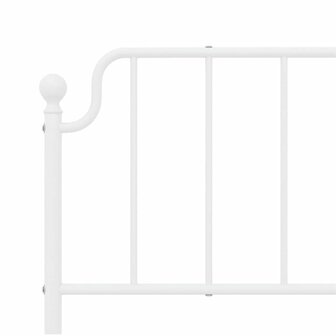 Vervangend hoofdbord 193 cm metaal wit 6
