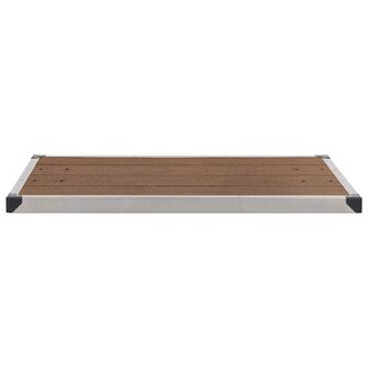 Buitendouchebak 110x62 cm HKC roestvrij staal bruin 4