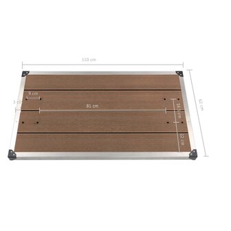 Buitendouchebak 110x62 cm HKC roestvrij staal bruin 8