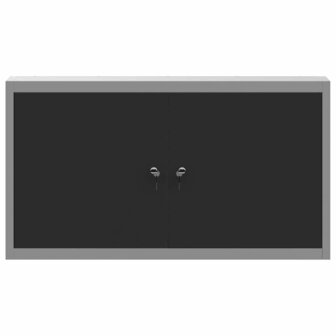 Gereedschapskast met plank Zwart en Grijs 50 x 20 x 55 cm 7