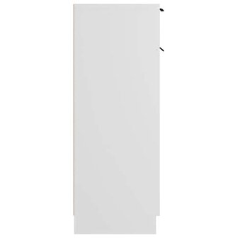 Badkamerkast 32x33,5x90 cm bewerkt hout wit 8