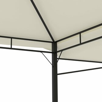 Prieel met uitschuifbare daken 180 g/m&sup2; 3x3x2,75 m cr&egrave;me 7