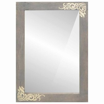 Badkamer Spiegel met spiegel Grijs 70 x 50 x 2,5 cm 2