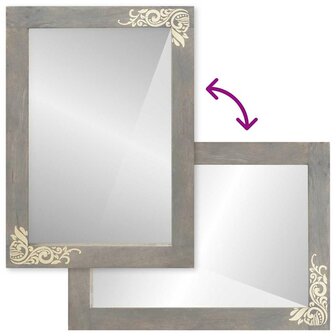 Badkamer Spiegel met spiegel Grijs 70 x 50 x 2,5 cm 8