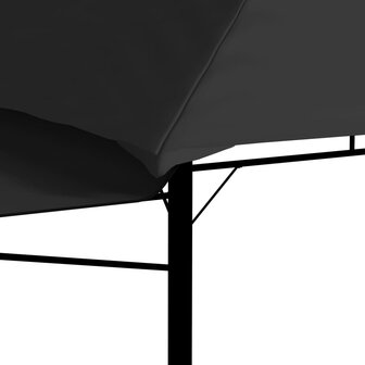 Prieel met uitschuifbare daken 180 g/m&sup2; 3x3x2,75 m antraciet 9