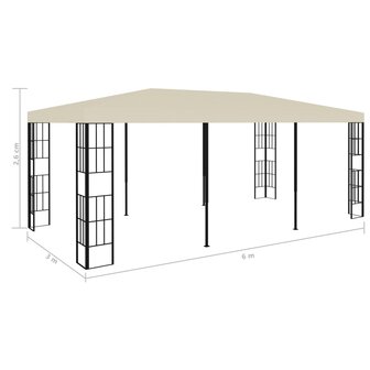 Prieel 3x6 m cr&egrave;me 7