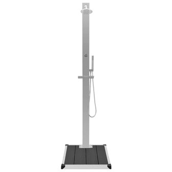 Buitendouche met bak HKC roestvrij staal 4