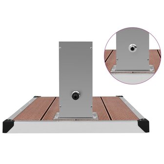 Buitendouche met bak HKC roestvrij staal 7