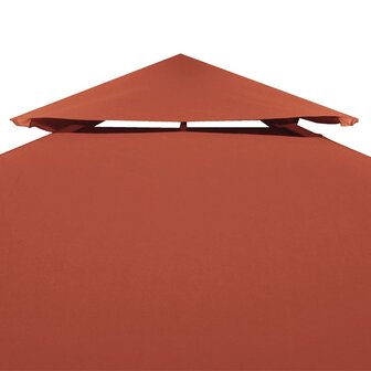 Prieeldak 2-laags 310 g/m&sup2; 4x3 m terracottakleurig 3