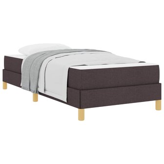 Boxspringbed met matras Donkerbruin 80 x 200 cm Stof 2