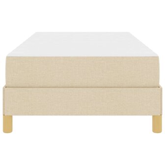 Boxspringbed met matras Cr&egrave;me 80 x 200 cm Stof 7