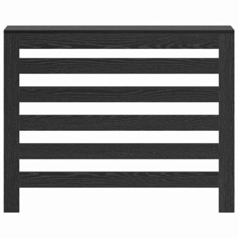 Radiatorafdekking Zwart Eiken 104 x 20 x 82 cm Bewerkt hout 4