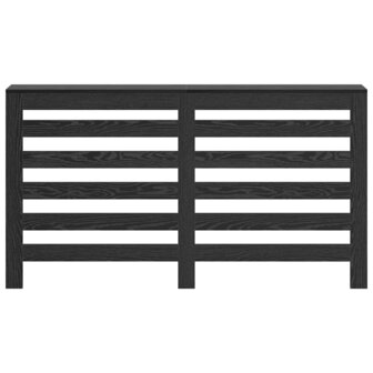 Radiatorafdekking Zwart Eiken 149 x 20 x 82 cm Bewerkt hout 4