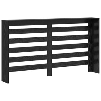 Radiatorafdekking Zwart Eiken 149 x 20 x 82 cm Bewerkt hout 6