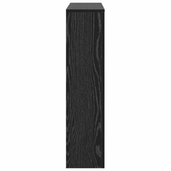 Radiatorafdekking Zwart Eiken 104 x 20 x 82 cm Bewerkt hout 5