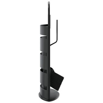 5-delige openhaardgereedschapset 23x15x66 cm staal 5