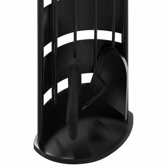 5-delige openhaardgereedschapset 23x15x66 cm staal 8