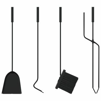 5-delige openhaardgereedschapset 23x15x66 cm staal 9