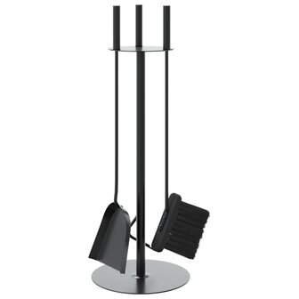 4-delige openhaardgereedschapset 22x59 cm staal 2