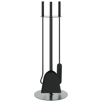 4-delige openhaardgereedschapset 22x59 cm staal 4